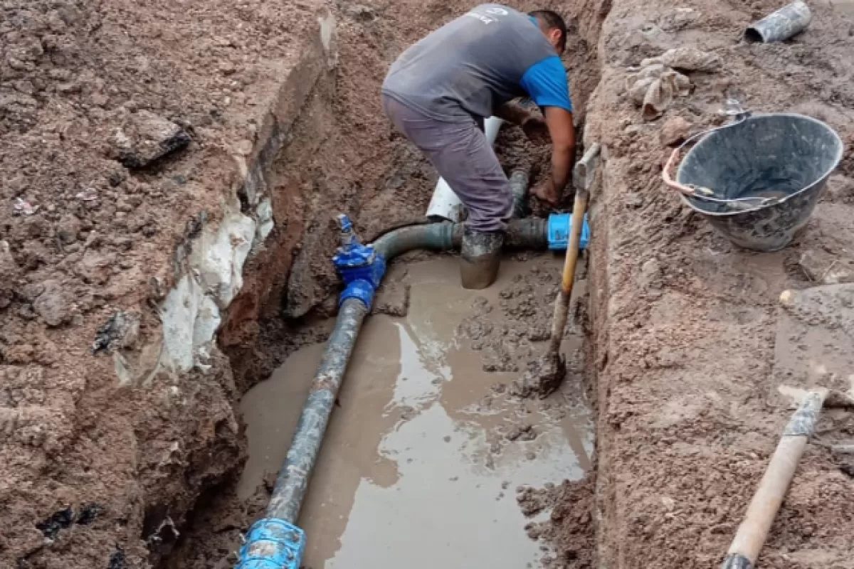 Finalizaron los trabajos planificados en cañerías de agua en la zona Oeste