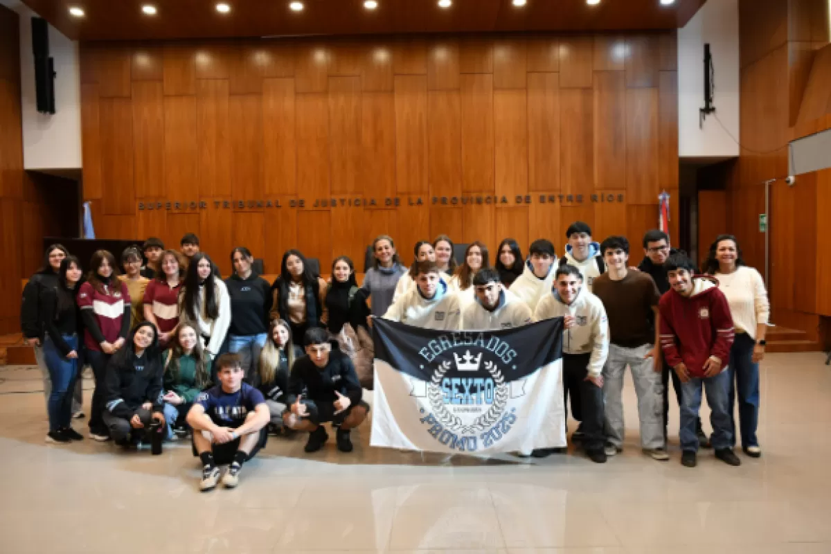 Estudiantes secundarios conocieron el funcionamiento del Poder Judicial en la ciudad