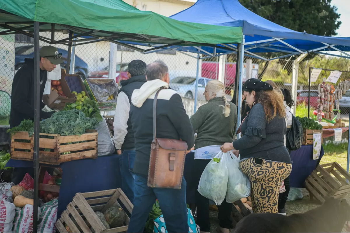 La Feria en tu Barrio volvió a ofrecer productos locales en Bajada Grande