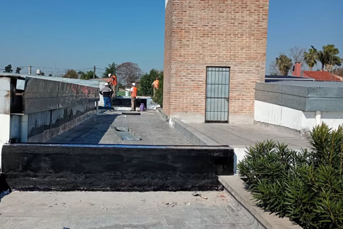 Concluyeron los trabajos pluviales en Escuela Secundaria 54