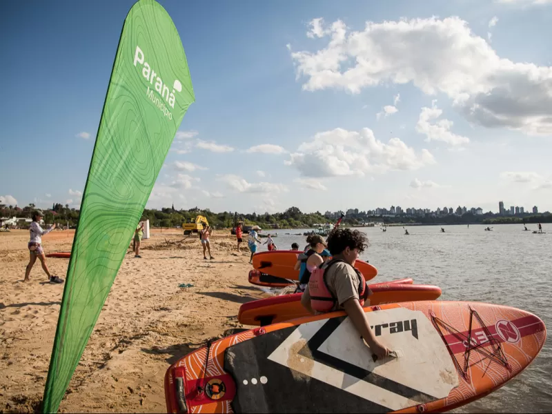 En el balneario Thompson, se desarrolló la primera edición del Tetratlón del Paraná