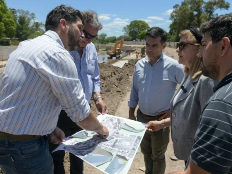 Avanza la obra de saneamiento e integración socio-urbana del arroyo Las Viejas