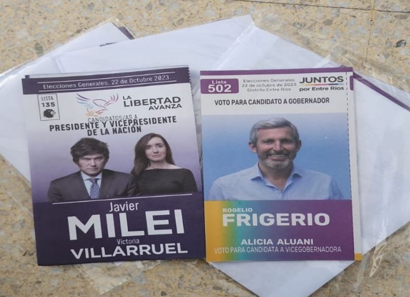 ¿De dónde salieron las boletas que repartieron de Frigerio con Milei?