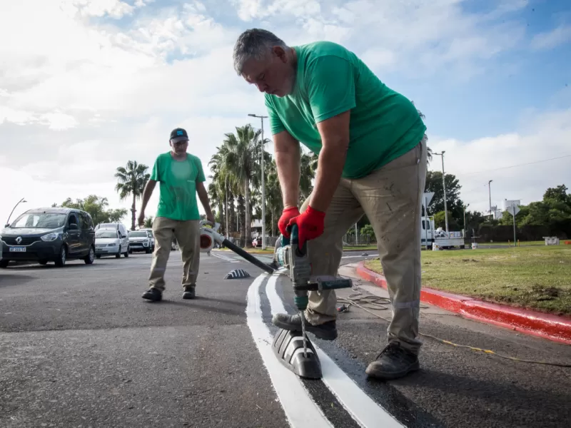 Comenz&oacute; la reubicaci&oacute;n de la ciclov&iacute;a en la costanera de Paran&aacute;