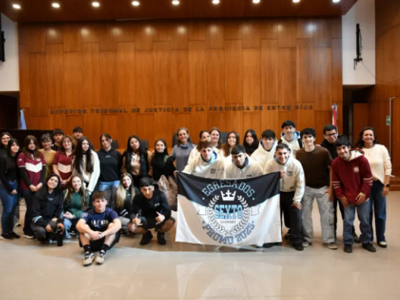 Estudiantes secundarios conocieron el funcionamiento del Poder Judicial en la ciudad
