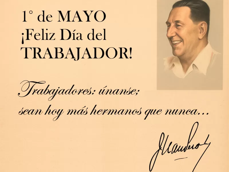 Enrique Ríos saluda a los trabajadores por su día
