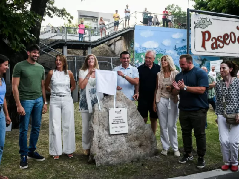 La Municipalidad inauguró la puesta en valor del emblemático Paseo Jardín Marcelino Román