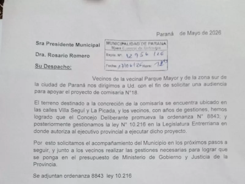 Comisaría N°18: ley aprobada hace 13 años, terreno donado y vecinos reclaman que se ponga en marcha la obra definitiva