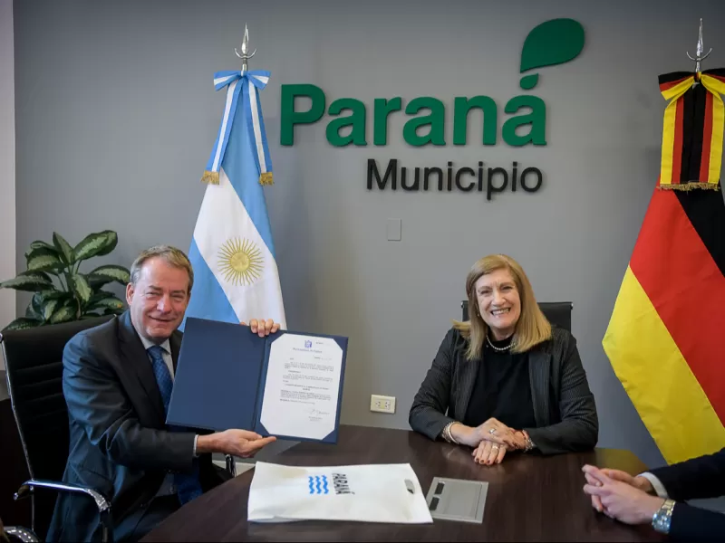 La intendenta Romero recibió al embajador de Alemania, Dieter Lamlé
