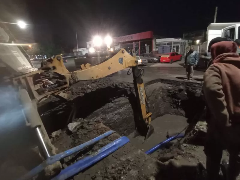 Finalizó la intervención en el acueducto de 400 milímetros en calle Provincias Unidas