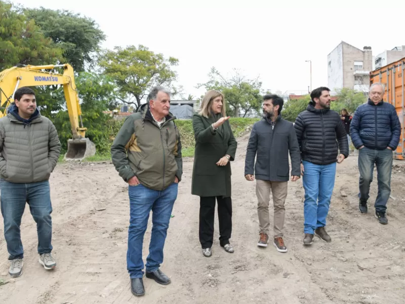 La Municipalidad avanza con la estabilización de barrancas sobre calle Güemes