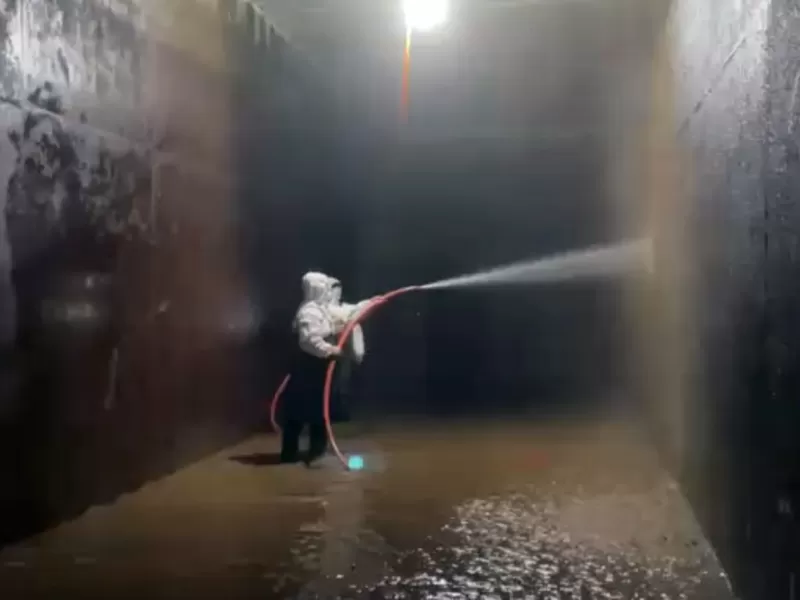 Culminaron las tareas de mantenimiento en el centro de distribuci&oacute;n de agua potable Ej&eacute;rcito