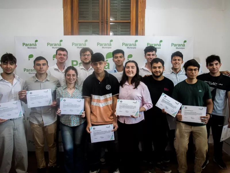 El Municipio reconoció a estudiantes que realizaron prácticas profesionalizantes