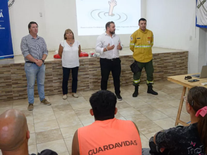 Capacitaron a guardavidas en primeros auxilios y RCP