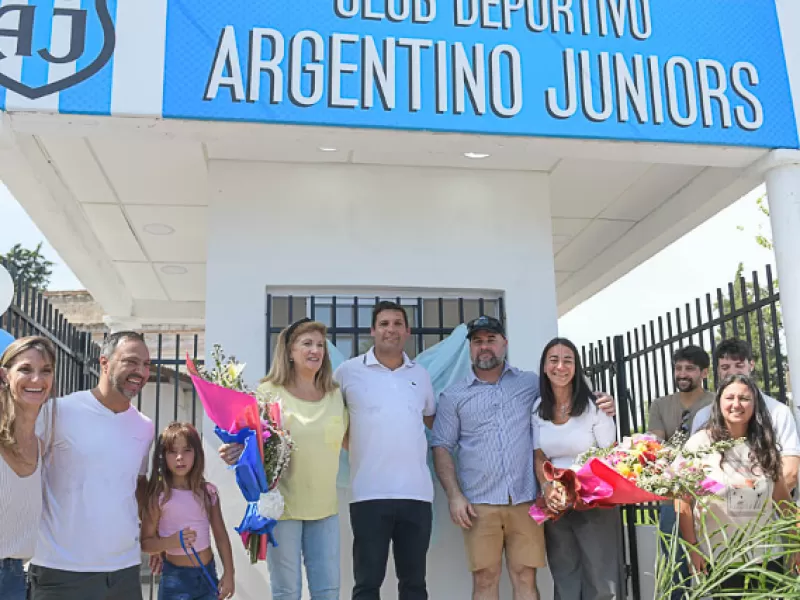 Romero acompañó la inauguración del nuevo ingreso del Club Argentino Juniors