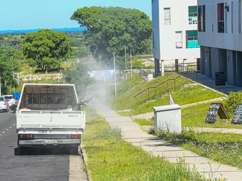 La Municipalidad realiza fumigaciones en distintos sectores de la ciudad