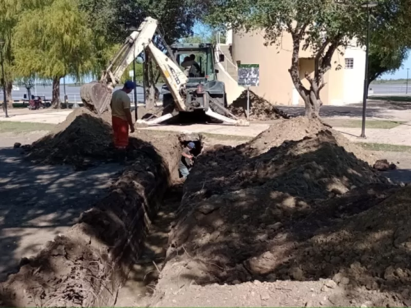 Finalizó la obra de saneamiento y extensión de la red cloacal en Bajada Grande