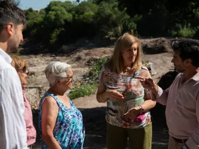 Contin&uacute;an las obras de estabilizaci&oacute;n de barrancas en un sector del arroyo Colorado